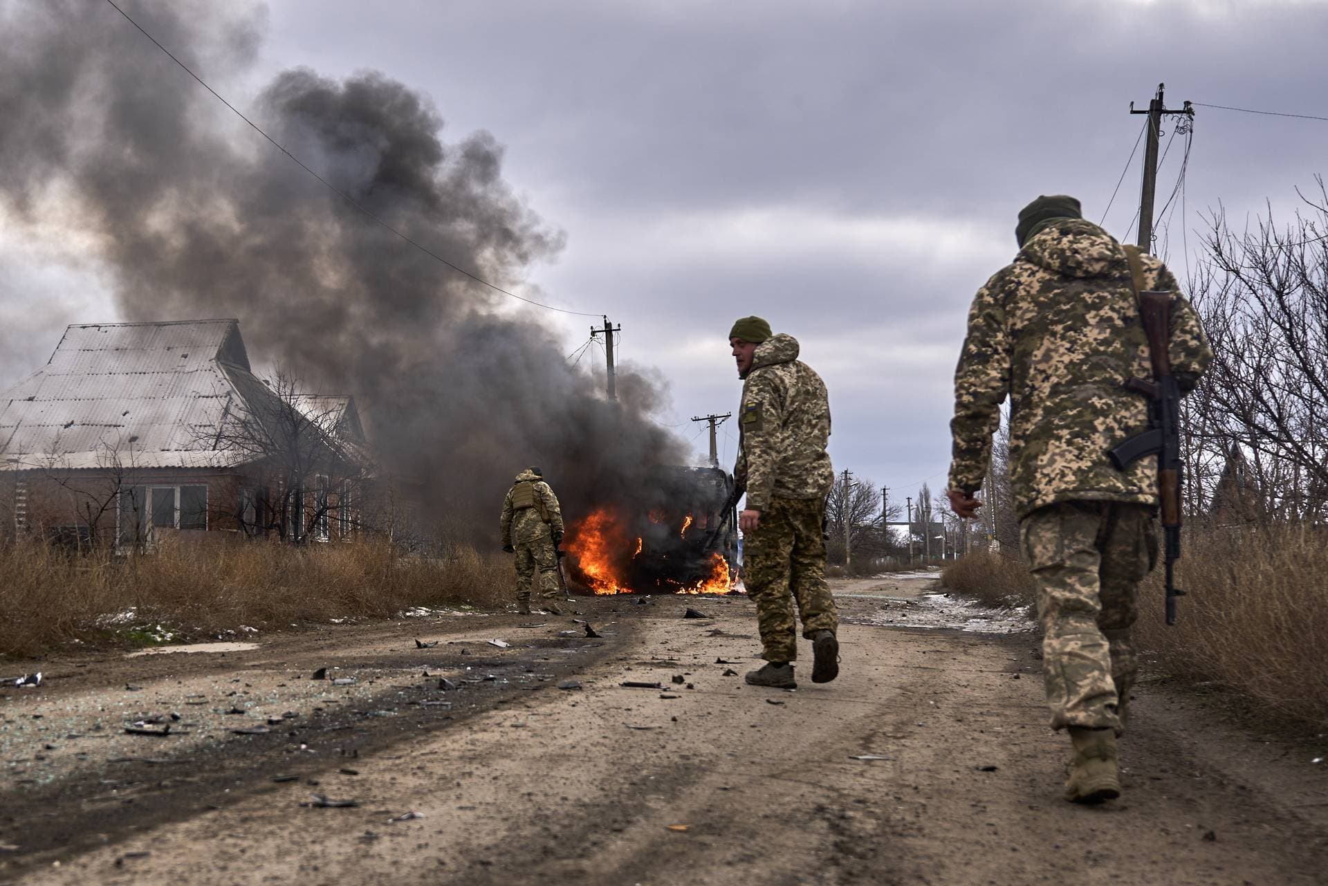 Ukrainian Soldiers near Bakhmut