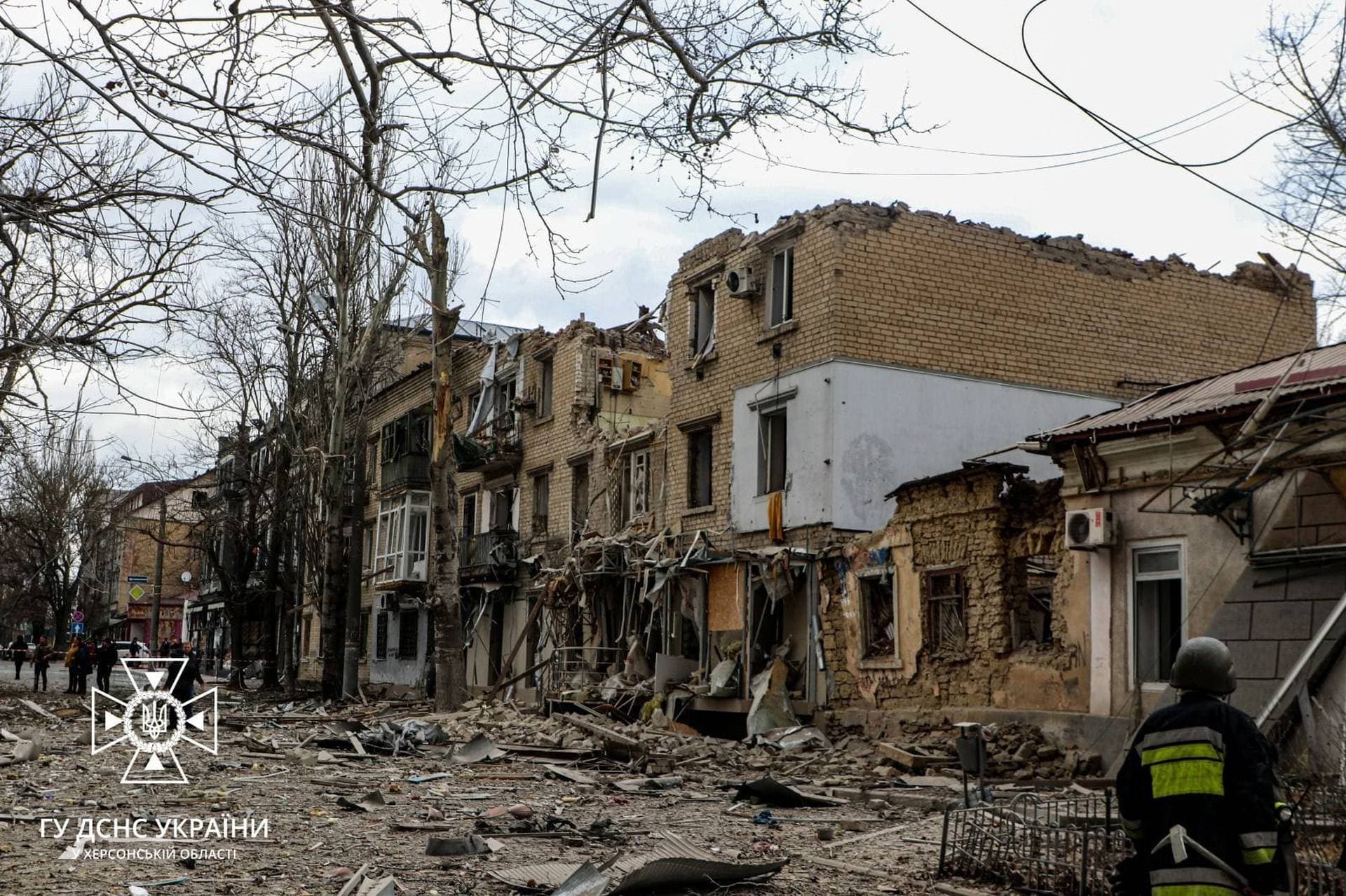 Consequences of the Russian attack on Kherson on February 2