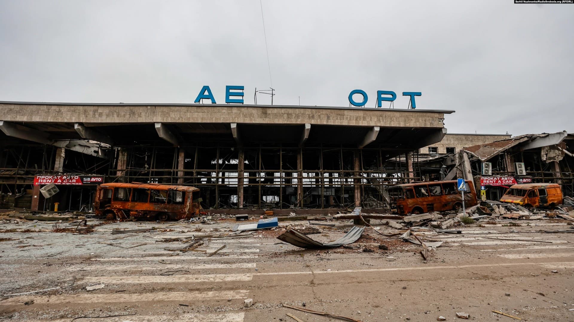 This is the remains of Kherson International Airport