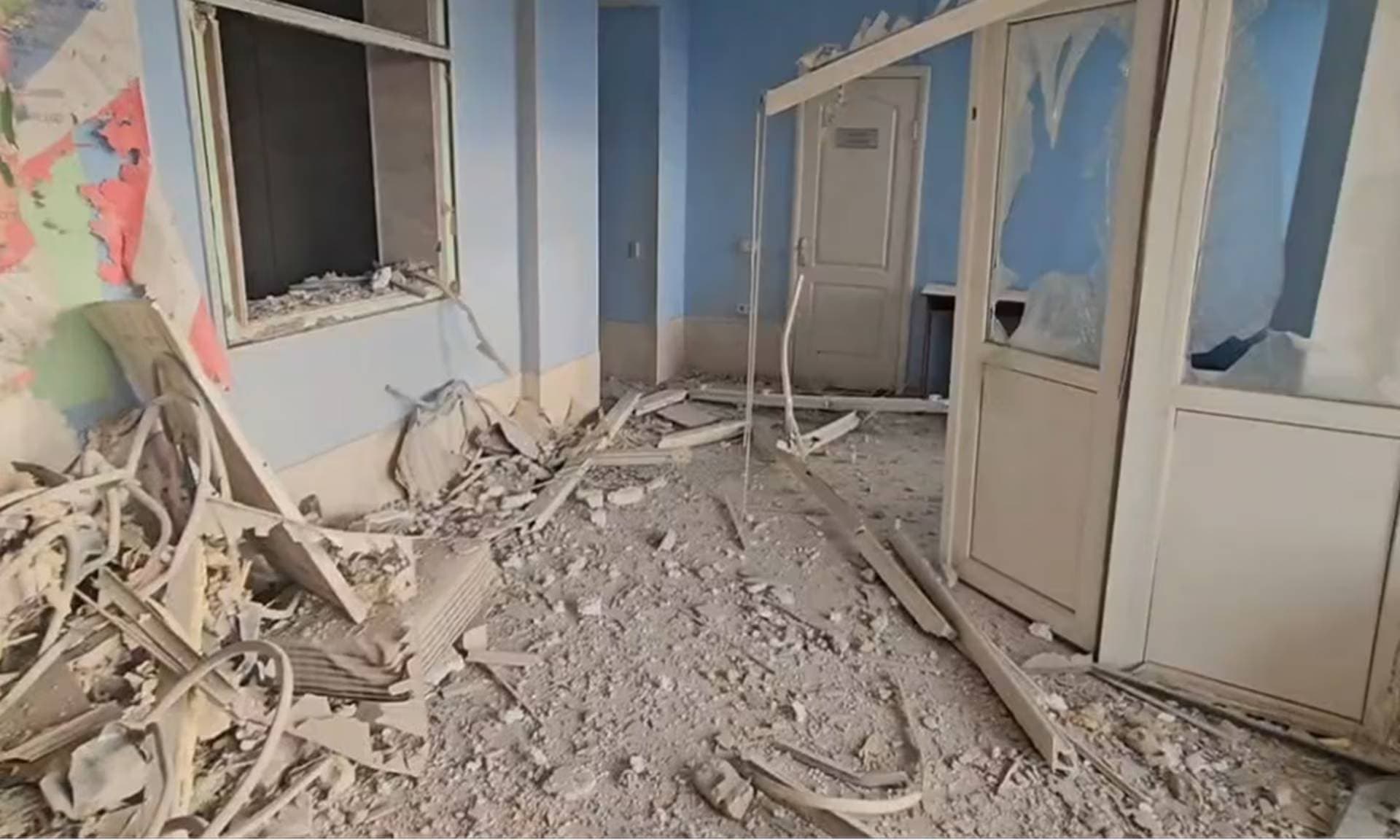 The Dnipro Seagull library’s local history learning room was destroyed in the attack by Russian artillery
