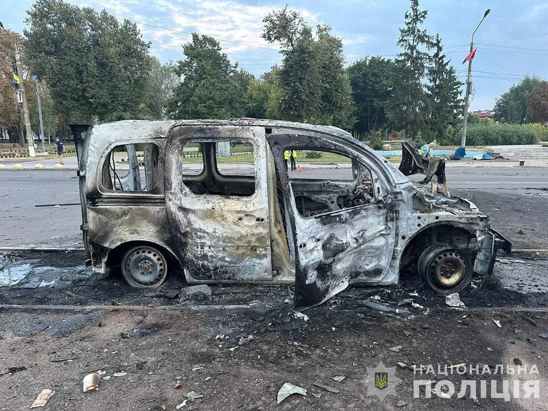 Destruction in Konotop as a result of the Russian drones attack
