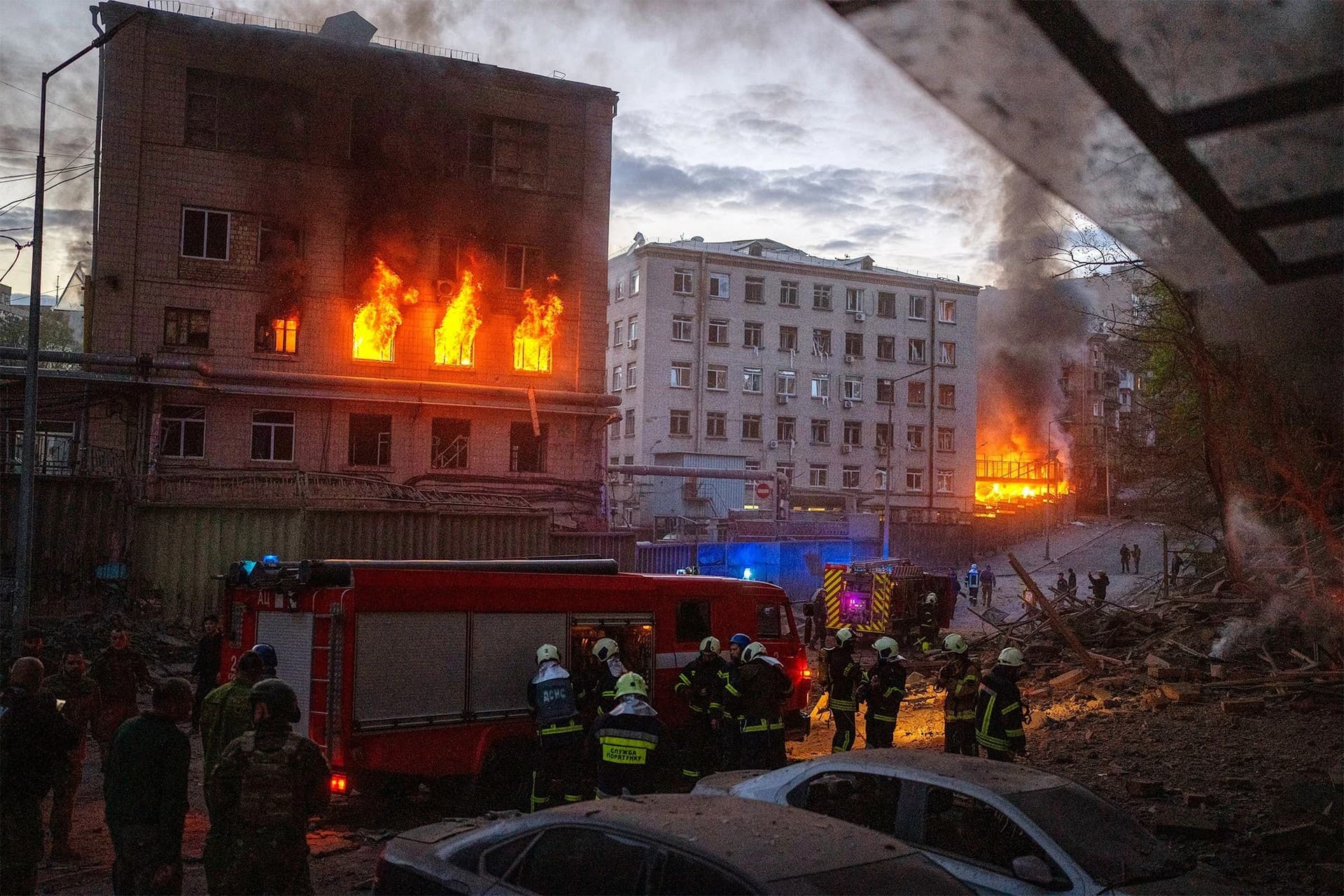 Russia struck the Ukrainian capital of Kyiv