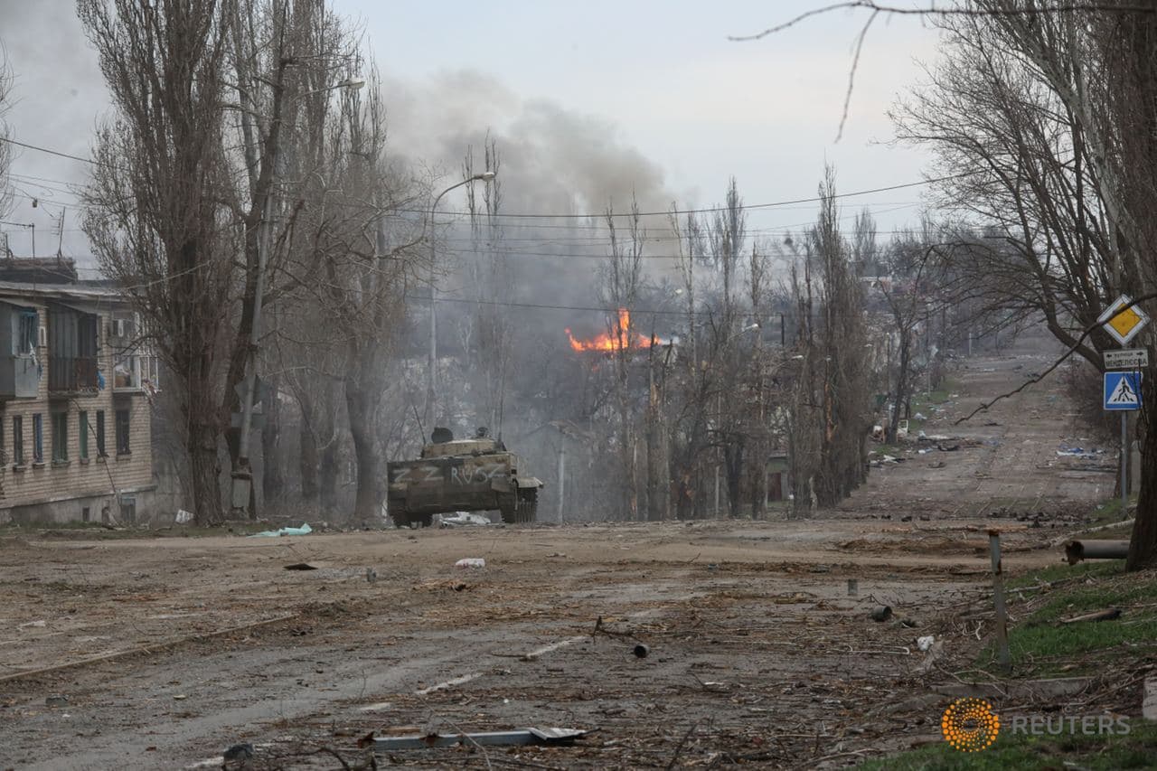 Ukrainian city of Mariupol in ruins