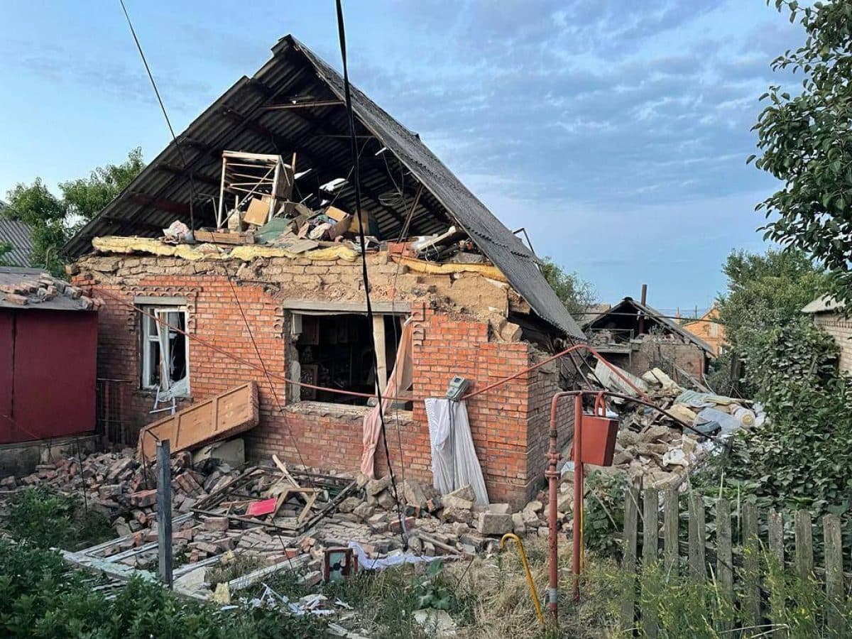 Shelling of Nikopol, July 20, 2022