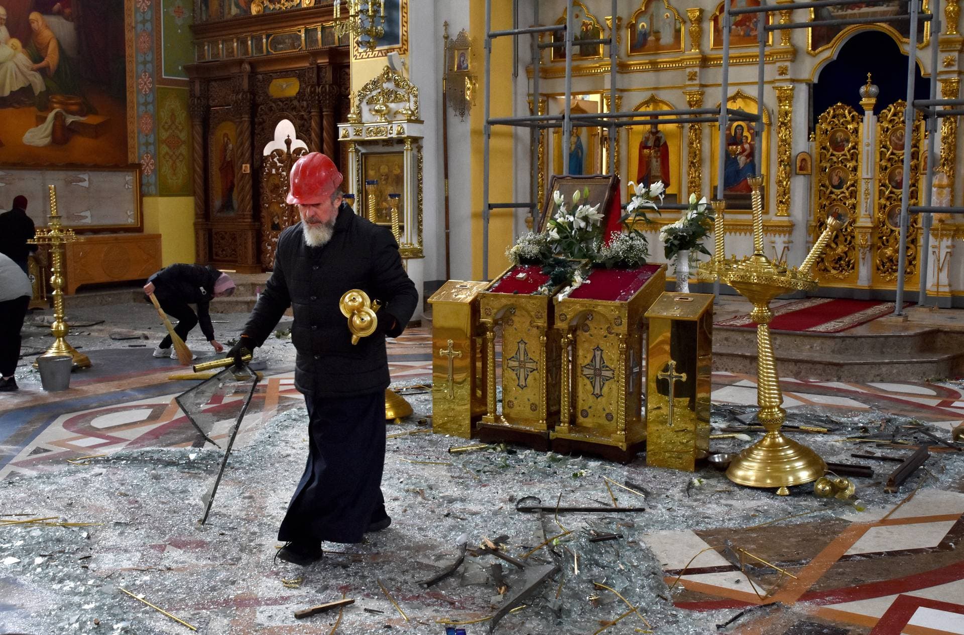 damaged the Holy Intercession Cathedral in Zaporizhzhia